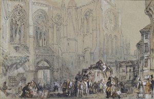 The Church of St Julien, Tours, c. 1830